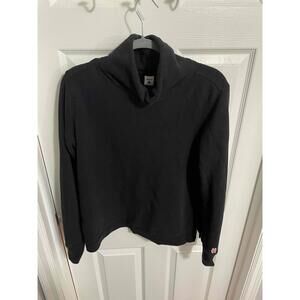 HOMAGE Black Funnel Neck Sweatshirt
